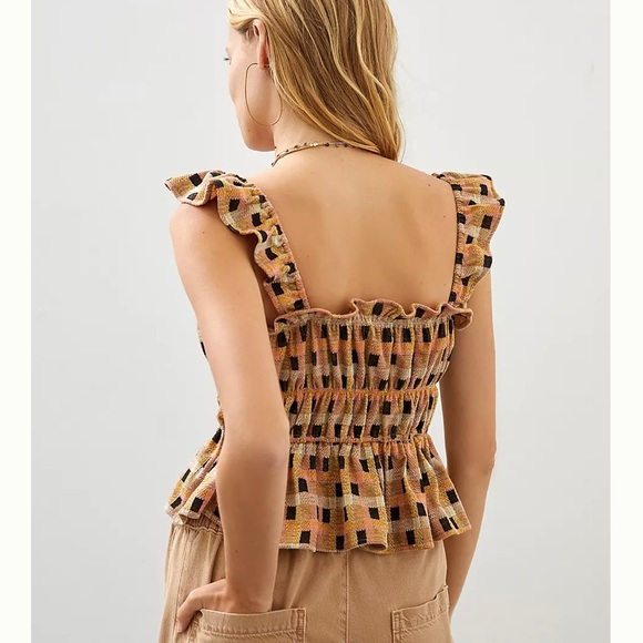 Eva Franco for Anthropologie ruffle tank top - Picture 2 of 6